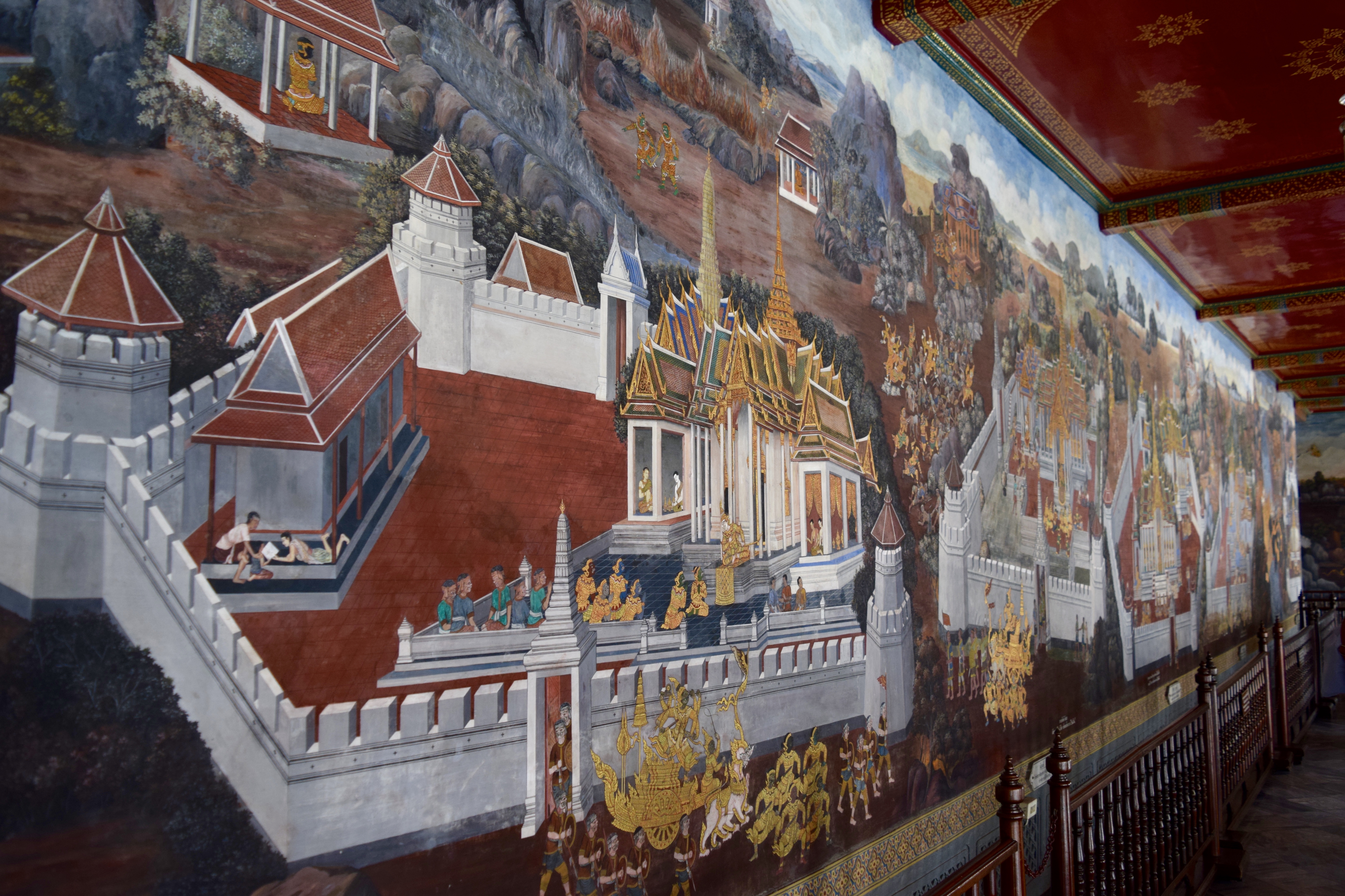 wall grand palace bangkok