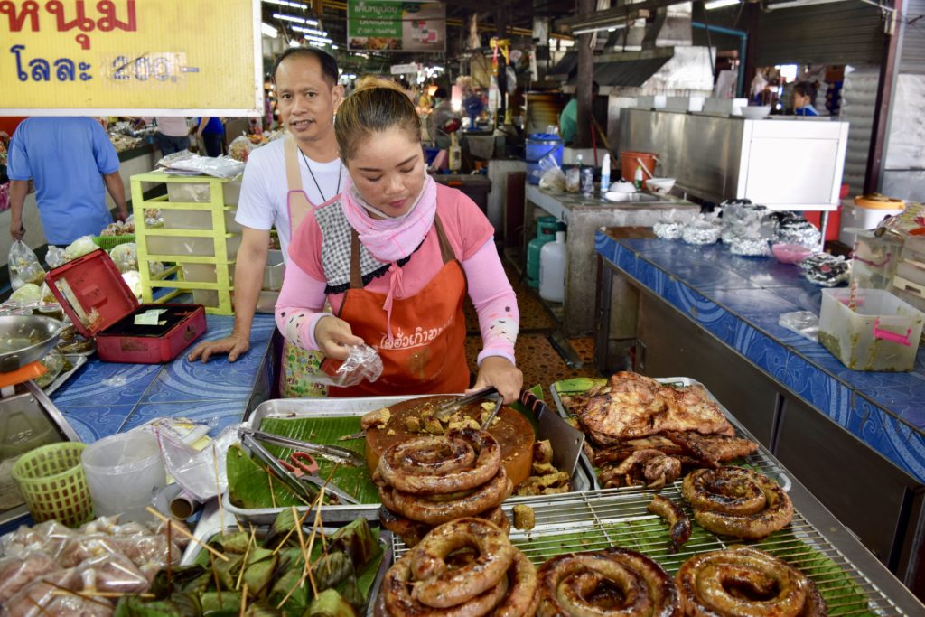 sausage chiang mai market